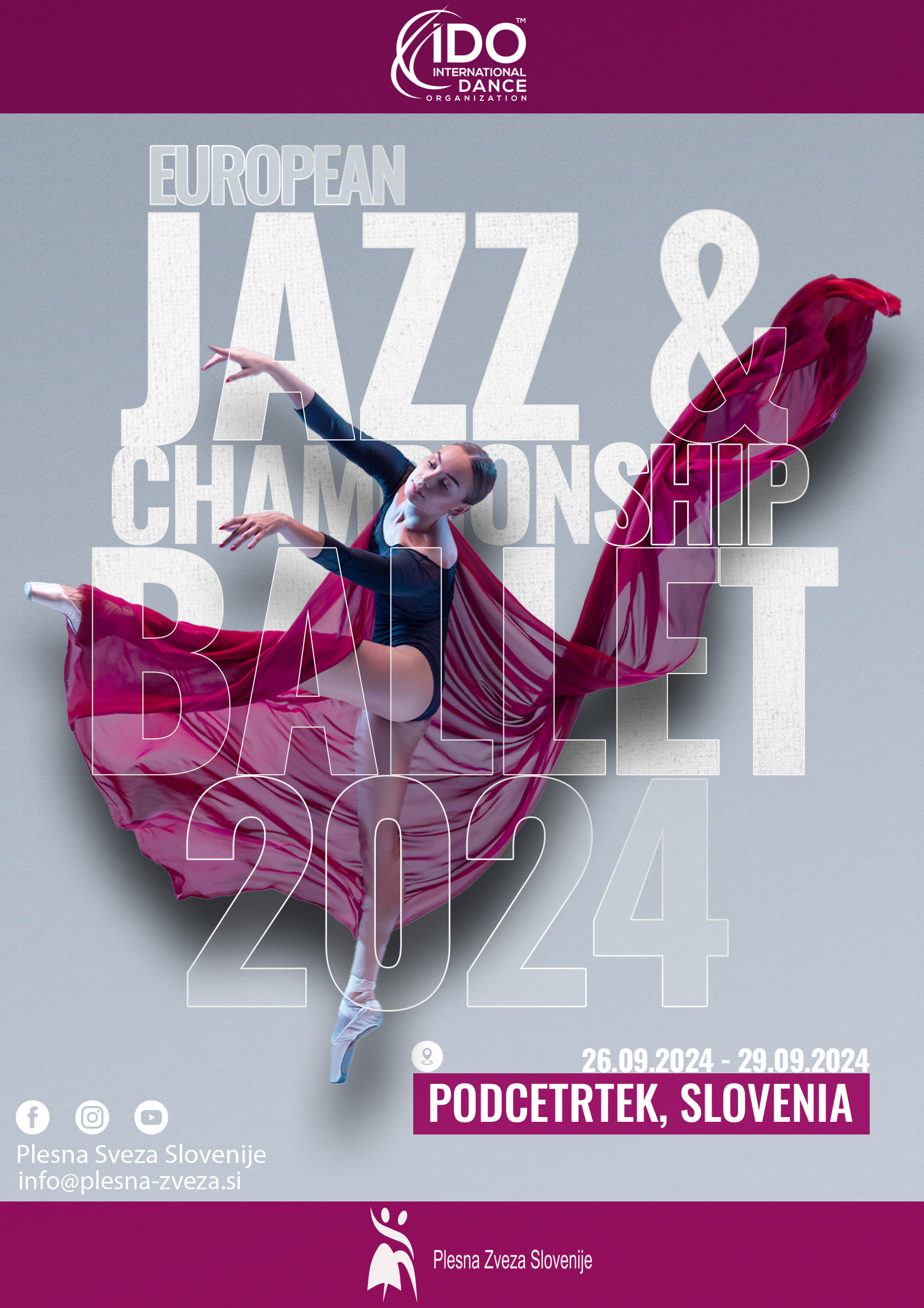 IDO European Jazz, Ballet, PAI, Modern Championships Slovenia