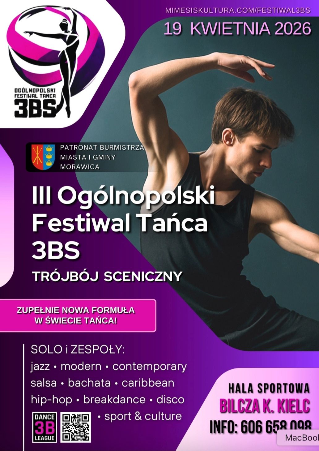 III Ogólnopolski Festiwal Tańca 3BS - Trójbój Sceniczny - Bilcza 2026
