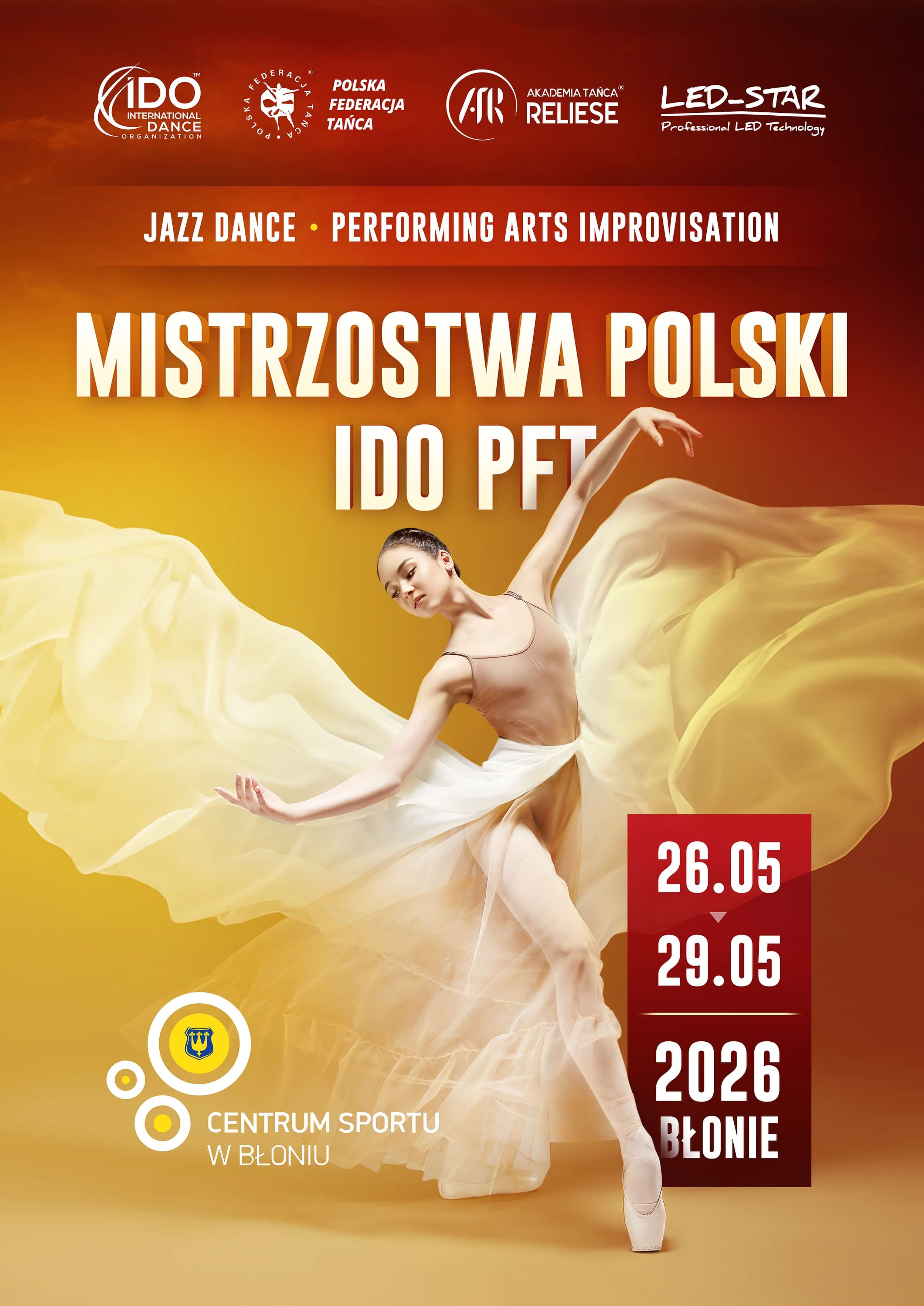 Mistrzostwa Polski IDO PFT 2026 Jazz Dance, Performing Art Improvisation, Błonie